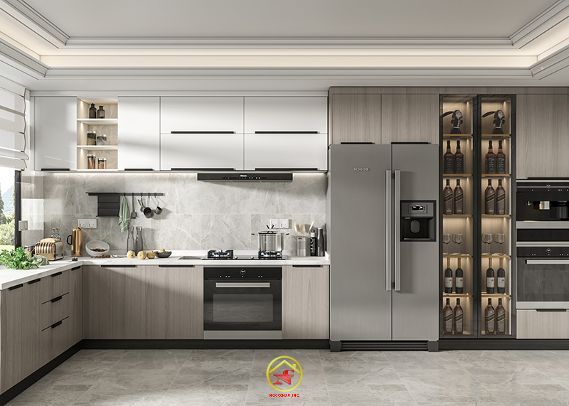 TỦ BẾP MDF AN CƯỜNG 42